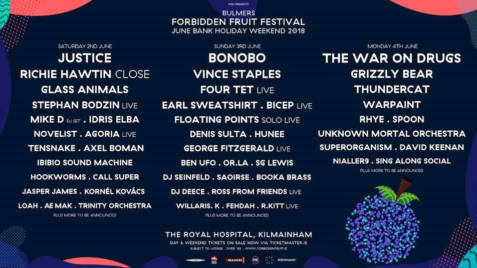 Dublin's Forbidden Fruit Festival reveals 2018 lineup image