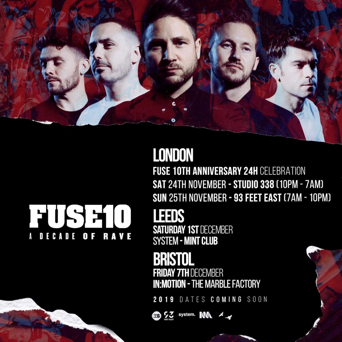 Fuse London celebrates ten years with UK tour image