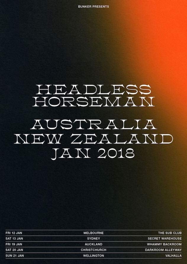 Headless Horseman tours the Tasman in January image