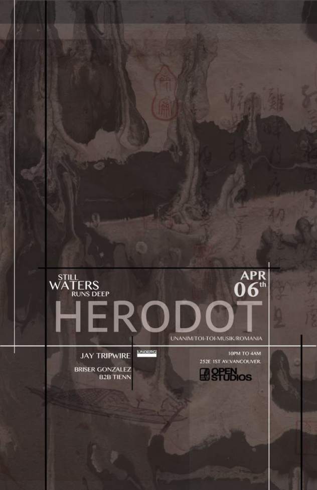 Herodot returns to Vancouver for Still Waters Run Deep image
