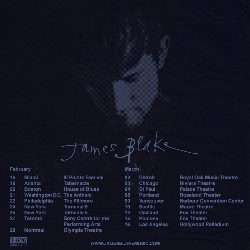 James Blake announces North American tour for winter 2019 image