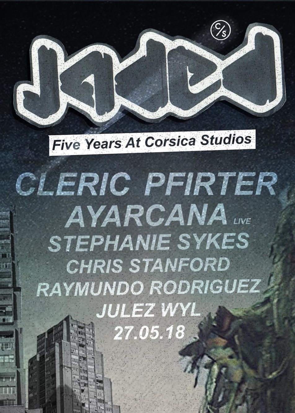 London party Jaded celebrates five years at Corsica Studios with Pfirter, Cleric image