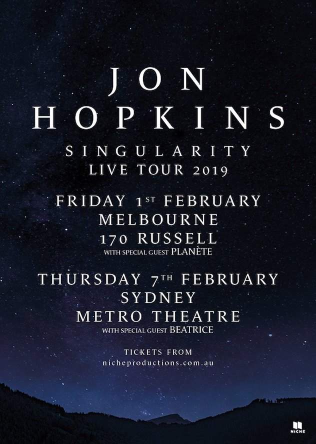Jon Hopkins lines up Melbourne and Sydney sideshows image