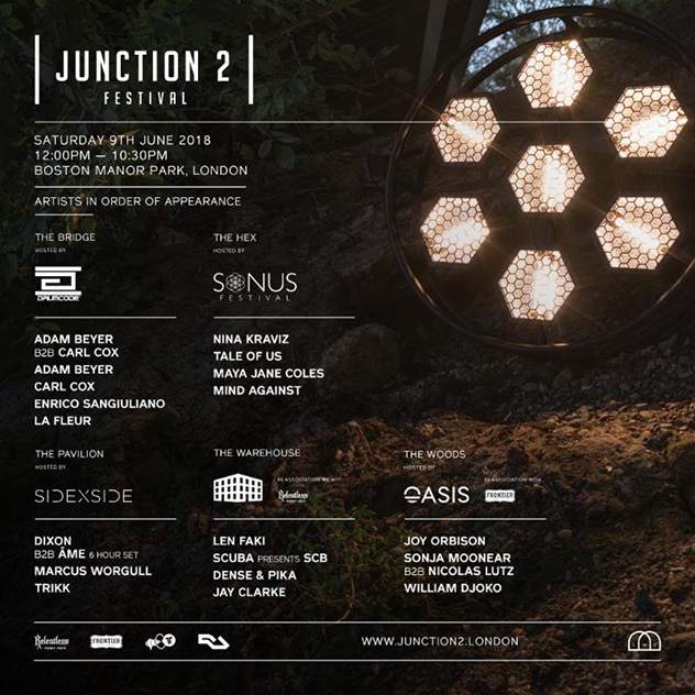 Junction 2 finalises 2018 lineup, confirms stage programme image