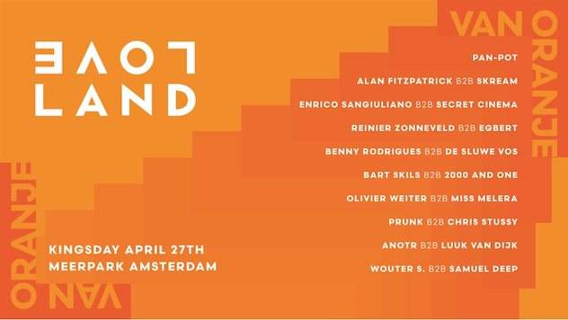 Alan Fitzpatrick & Skream to play Loveland van Oranje 2018 image