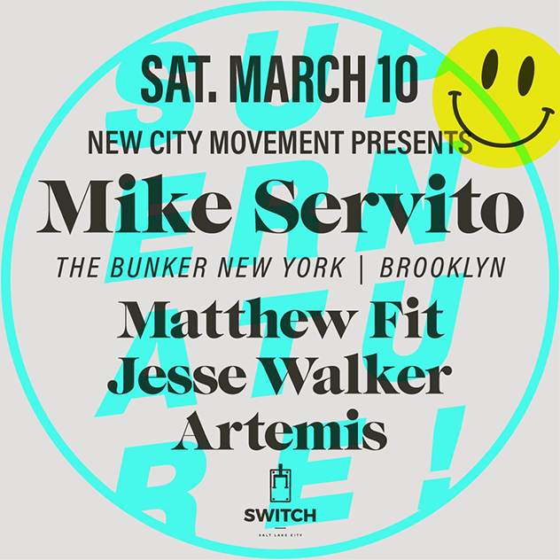 Mike Servito headlines at Switch in Salt Lake City image