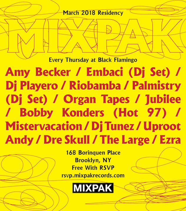 Mixpak takes up residency at Black Flamingo in Brooklyn image