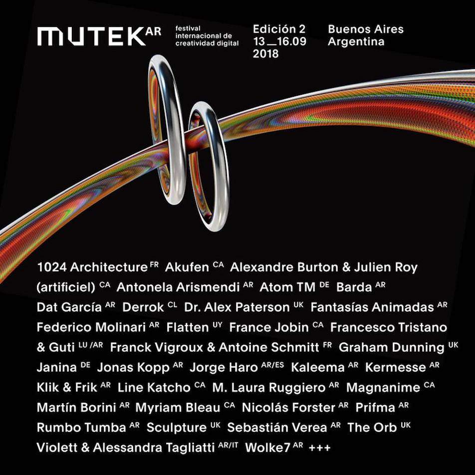 MUTEKがブエノスアイレスで再開催、Atom TMやThe Orb出演 image