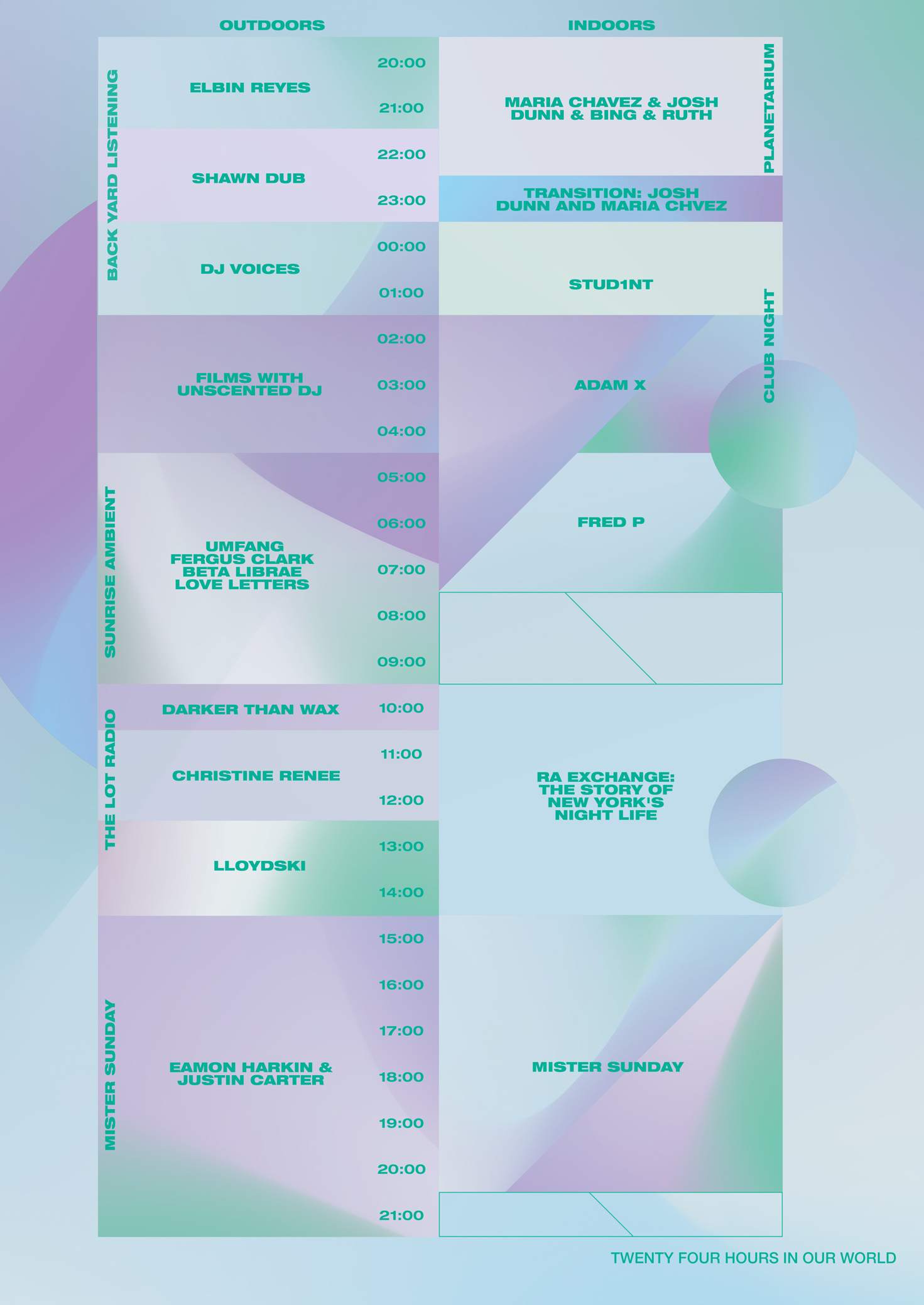 Check out the timetable for RA 24/7 New York image