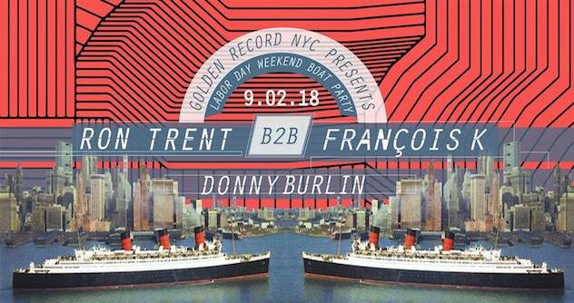 Ron Trent and Francois K go back-to-back on a boat in New York image