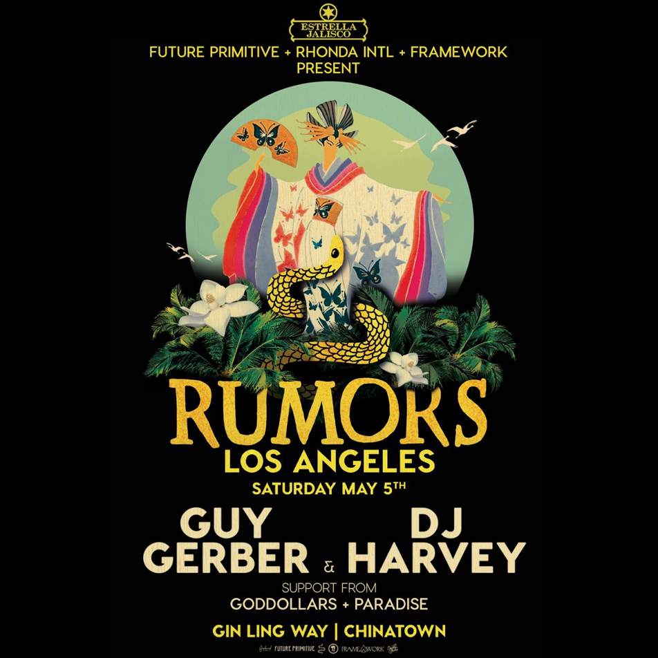 Rumors returns to Los Angeles with DJ Harvey and Guy Gerber image