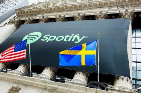 Spotify goes public valued at $26.5 billion, CEO Daniel Ek quotes Daft Punk image
