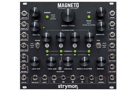 Premium pedal manufacturer Strymon enters Eurorack market with Magneto delay module image