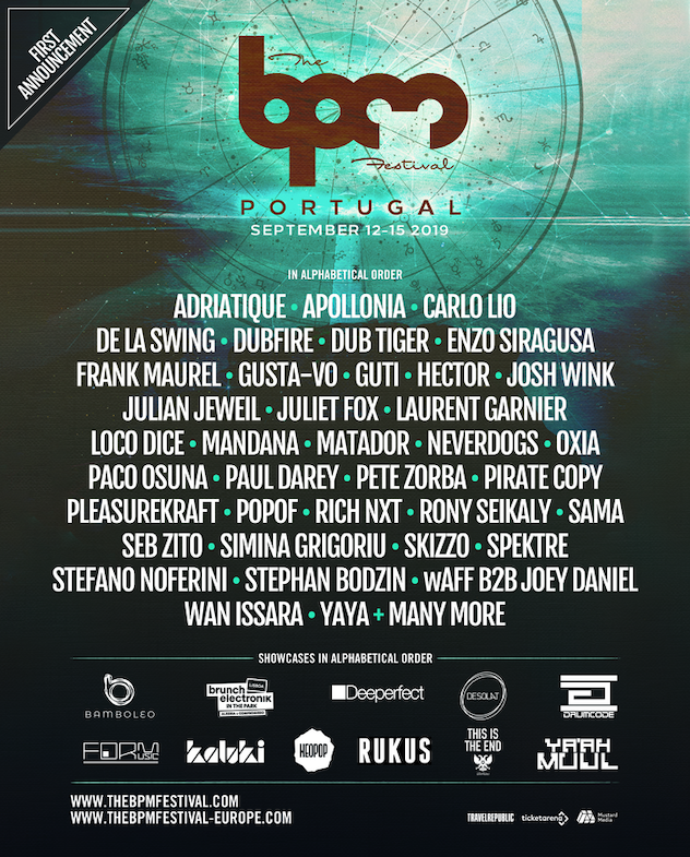 The BPM Festival reveals first names for Portugal 2019 image