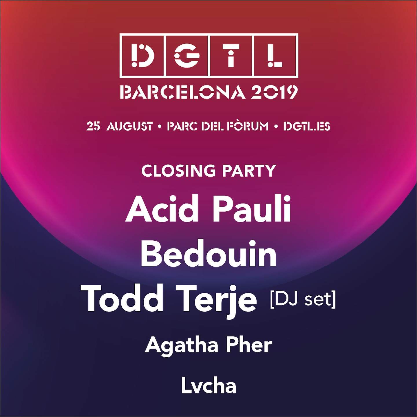 DGTL Barcelona reveals closing party lineup for 2019 image