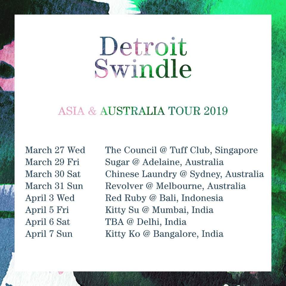 Detroit Swindle to tour Asia and Australia this spring image