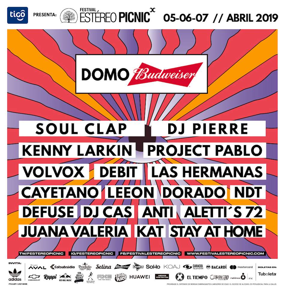 Estéreo Picnic reveals lineup for new dance music stage, DOMO image