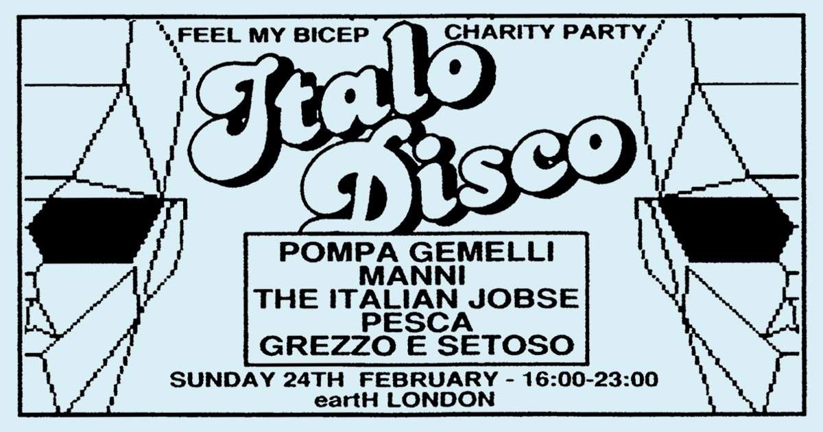 Feel My Bicep presents Italo disco-themed fundraiser at London's EartH image