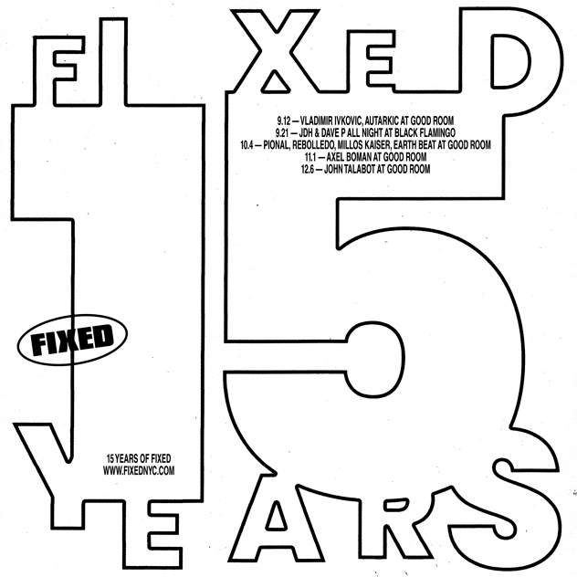 FIXED celebrates 15th anniversary at Good Room in New York image