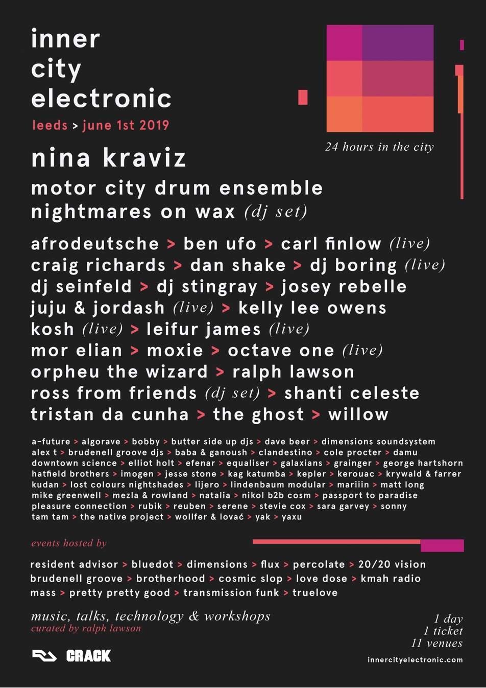 Leeds one-day festival inner city electronic adds new names image