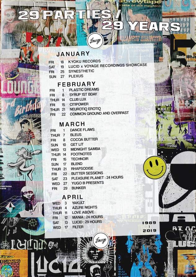 Melbourne's Lounge reveals schedule for 29-party series image