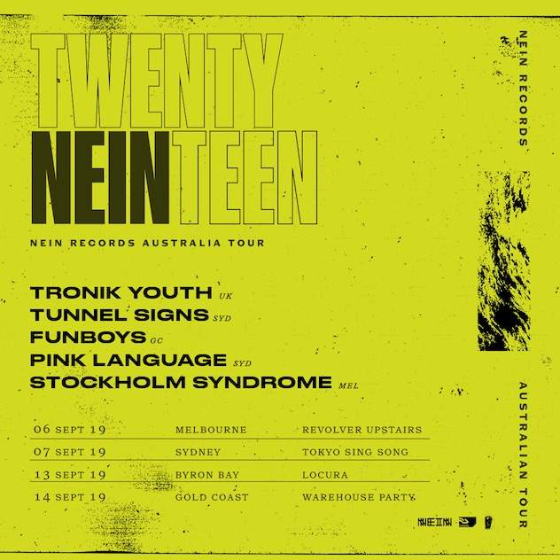 Tronik Youth heads up Nein Records Australian tour image