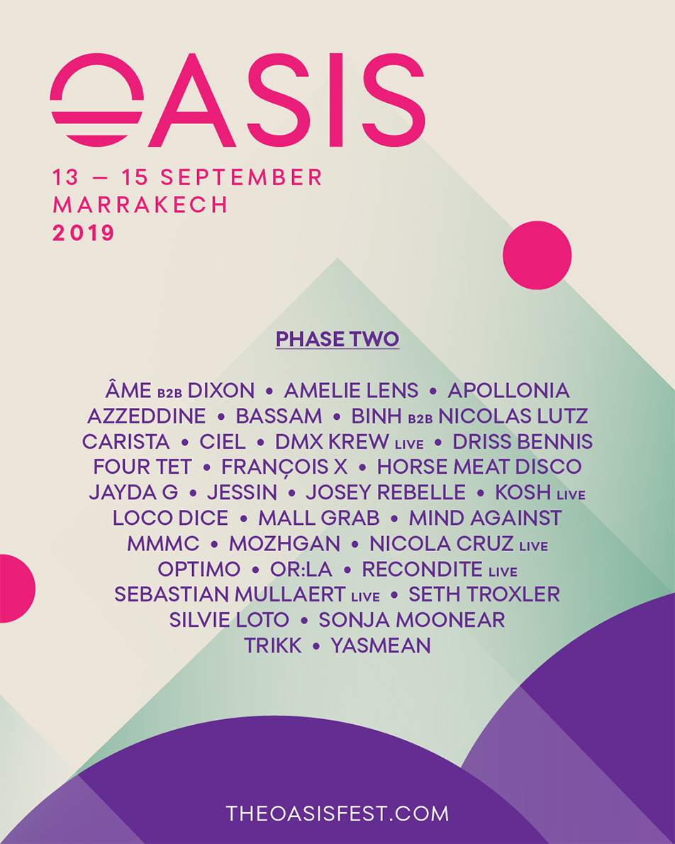 Morocco's Oasis Festival announces latest round of artists for 2019 edition image
