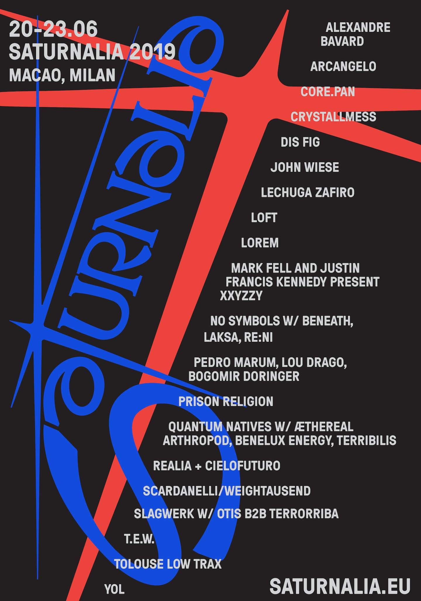 Milan's Saturnalia Festival returns in 2019 with Tolouse Low Trax, LOFT image
