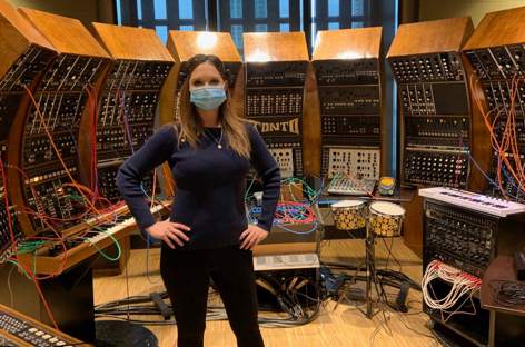 Canadian artist Angie C made music on the TONTO synthesizer using only her brainwaves image