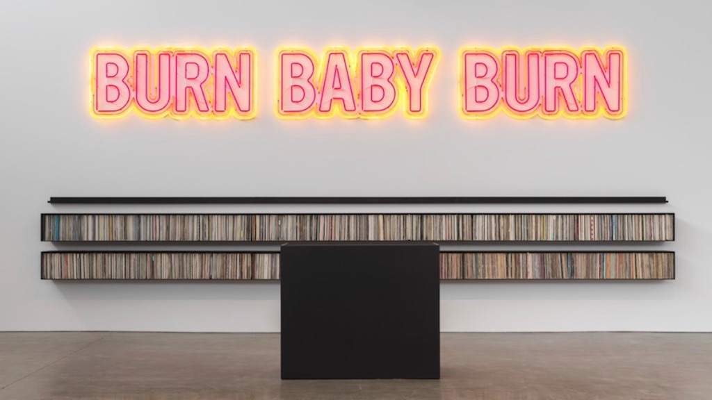Frankie Knuckles' record collection is on display at Gagosian's New York gallery image