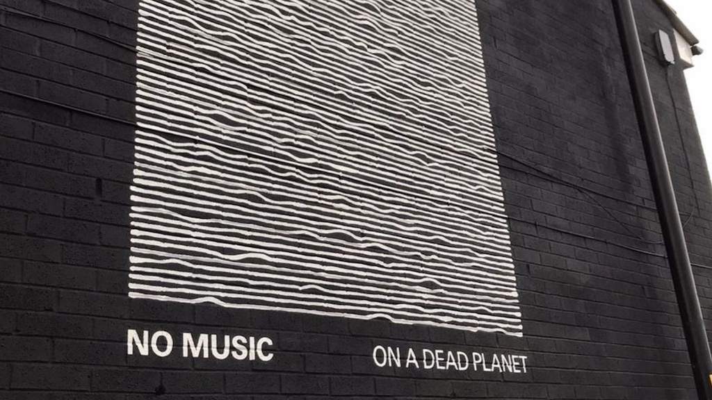 Joy Division artwork reworked for climate change mural in Manchester image