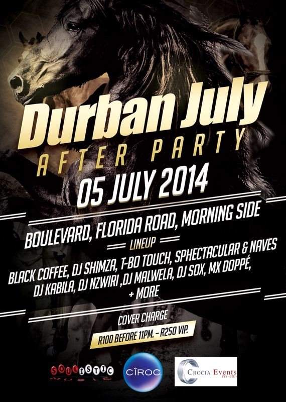 Durban July After Party Boulevard at Boulevard, Durban