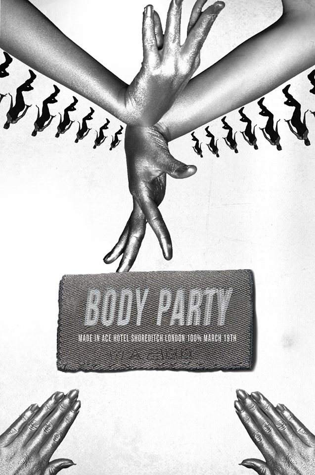 Body Party with Secret Special Guest, Manara, Sweyn Jupiter, 2shin, Yasupoipoi - Flyer front
