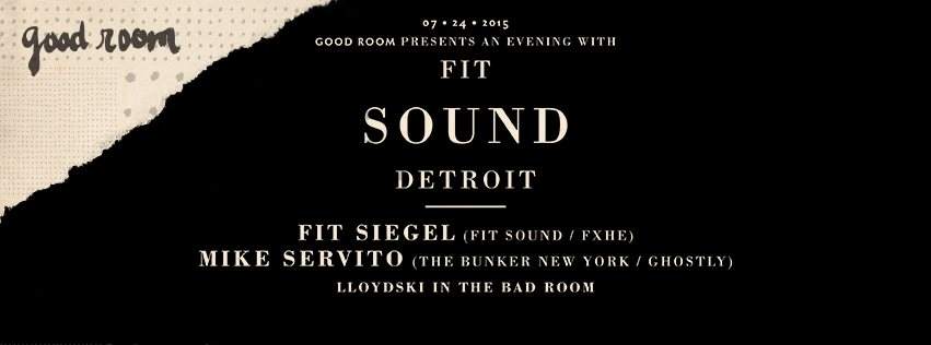 An Evening with FIT Sound and Mike Servito with Lloydski - Flyer front