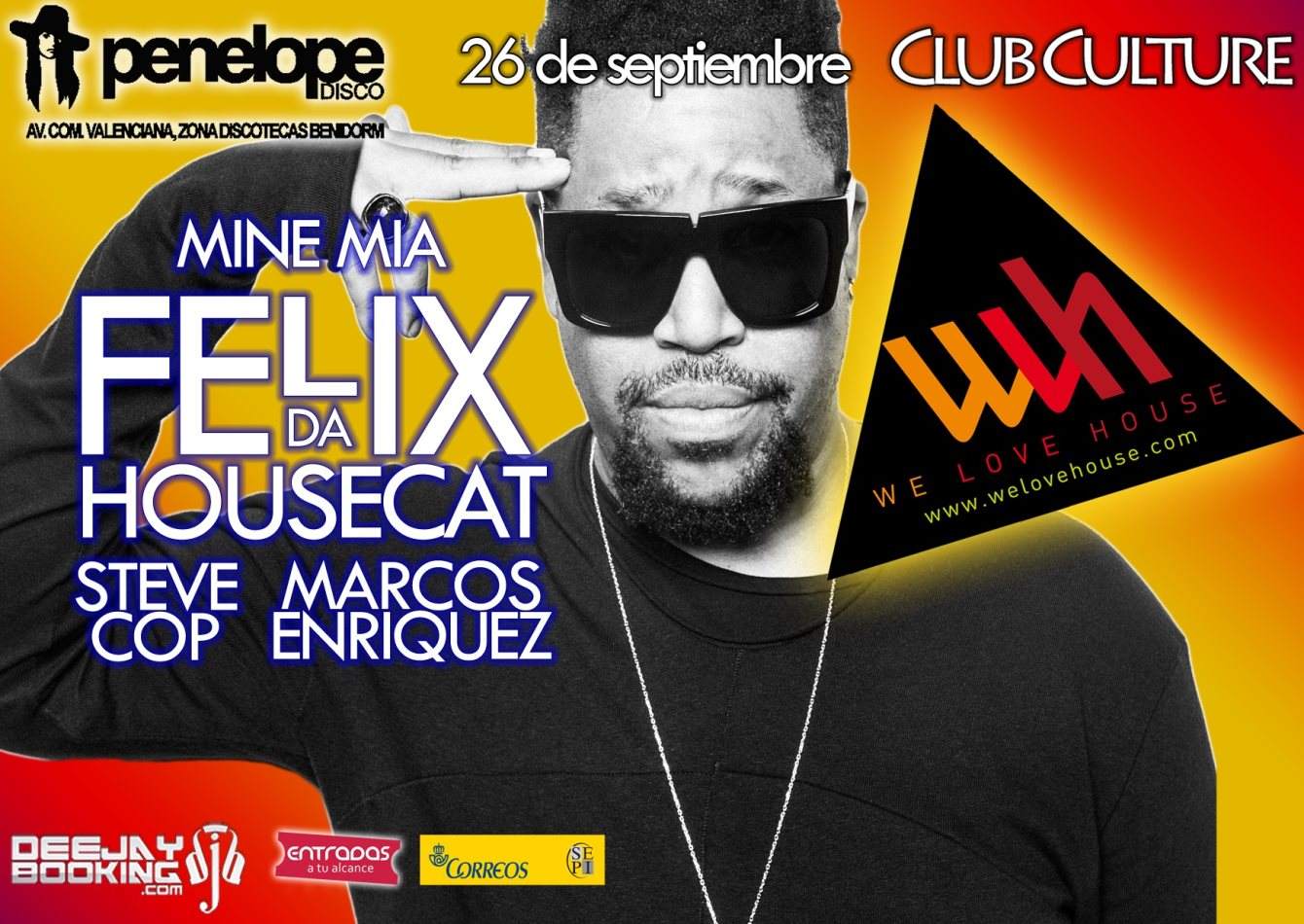 Culture Club presents We Love House with Felix Da Housecat at Penelope  Discoteca Benidorm, East