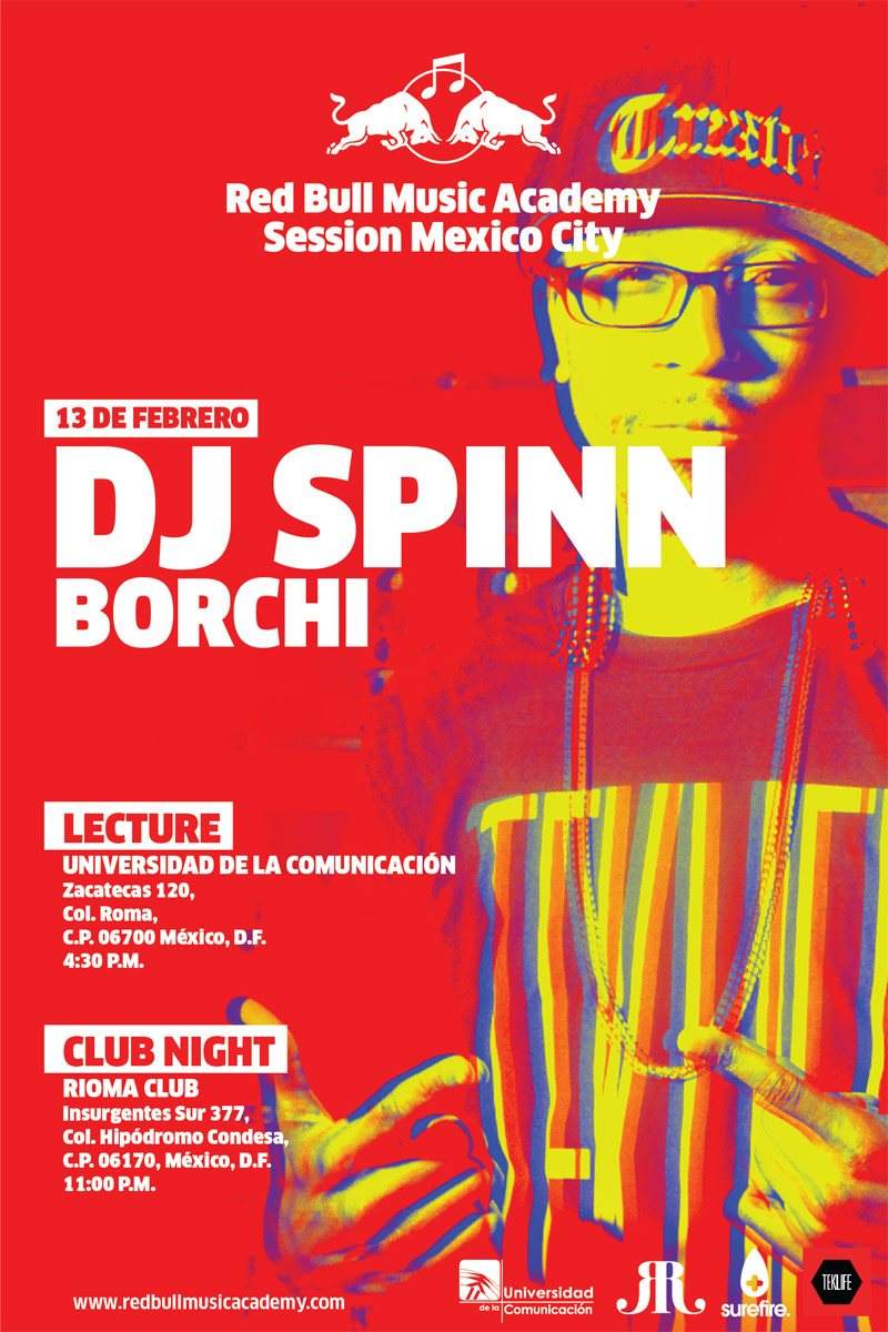 RBMA Session Mexico City with DJ Spinn at Rioma Club, Mexico City