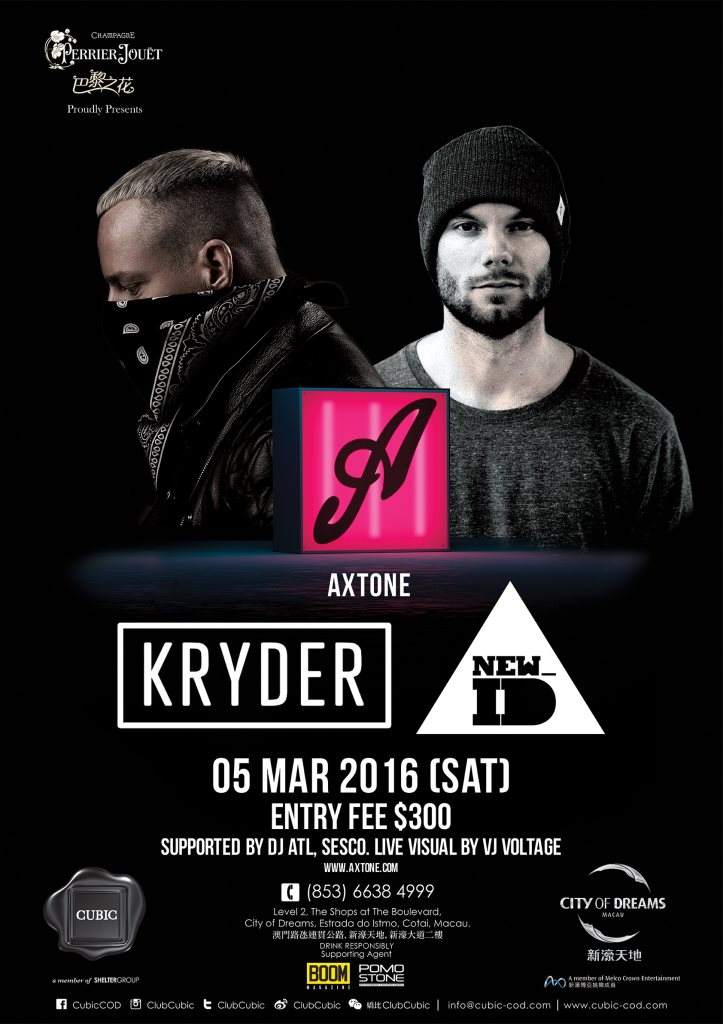 Club Cubic presents Axtone Party ft. Kryder & New_id at Cubic, Macau