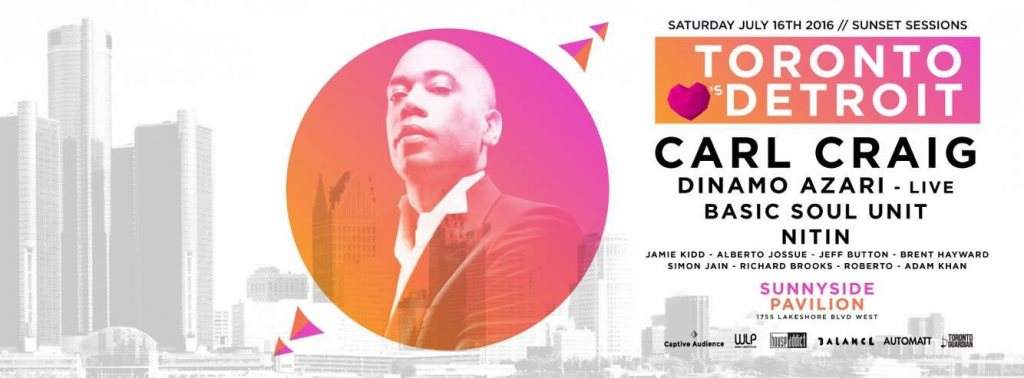 Sunset Sessions with Carl Craig at Sunnyside Pavilion, Toronto