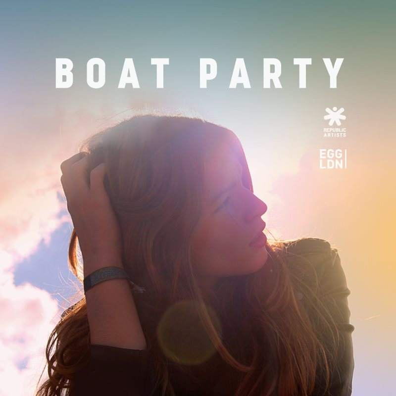 Republic Artists Records Boat Party Followed by Afterparty at Egg - Flyer front
