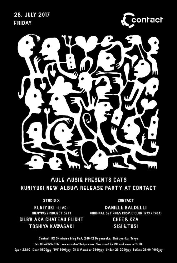 Mule Musiq presents Cats Kuniyuki New Album Release Party - Flyer front