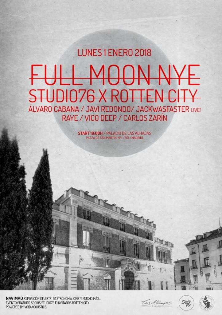 Electricista milagro Astrolabio Full Moon NY by Studio76 & Rotten City at Palacio de Las Alhajas, Madrid