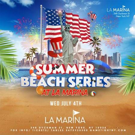 Kostuums zag Samengesteld La Marina July 4th Weekend BBQ Beach Party 2018 at La Marina, New York