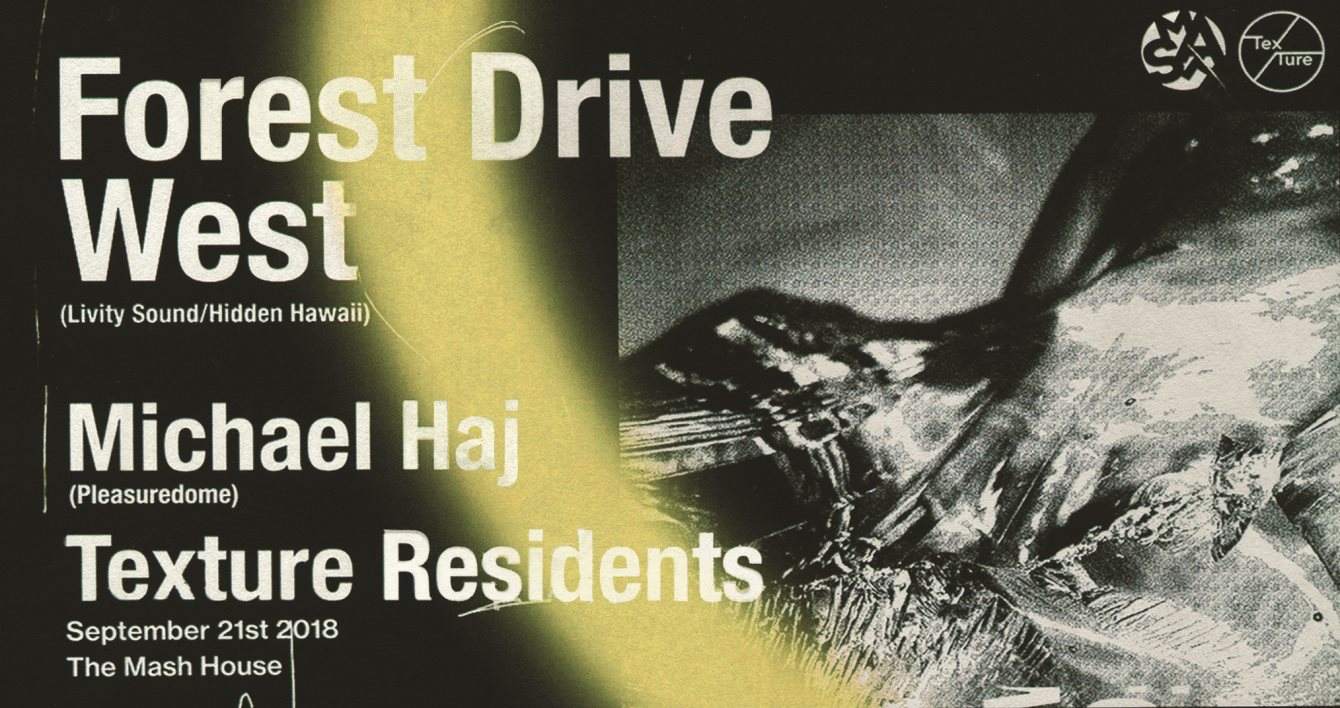 Texture // Forest Drive West - Flyer front