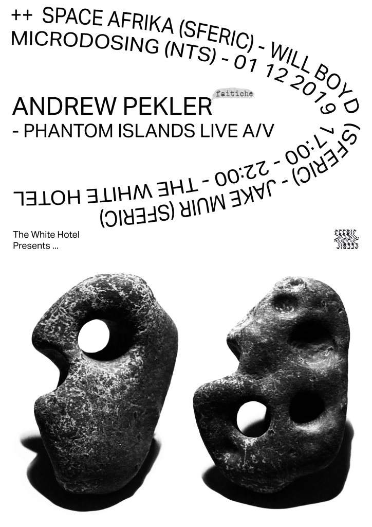 TWH x Sferic Pres: Andrew Pekler - Phantom Islands Live A/V - Flyer front