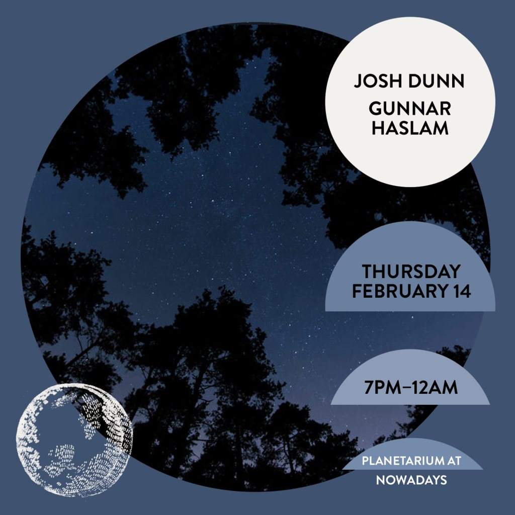 Planetarium: Josh Dunn and Gunnar Haslam - Flyer back