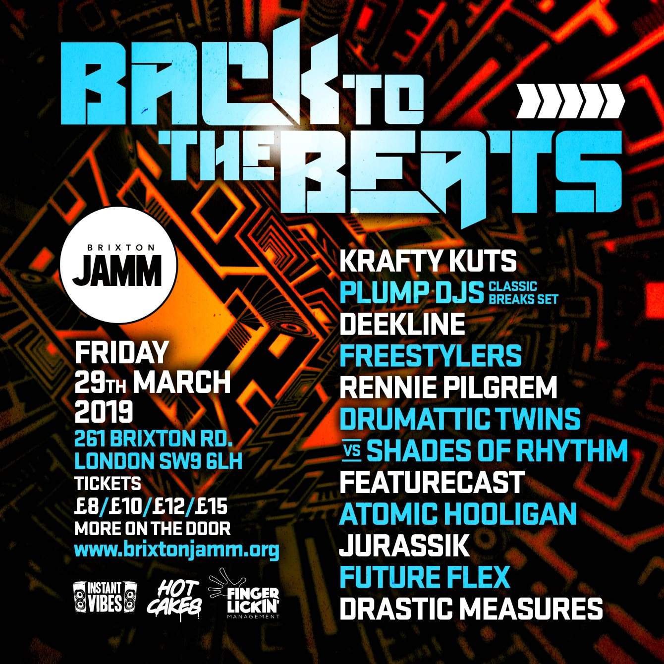 Back To The Beats: Krafty Kuts, Plump DJs, Deekline, Freestylers at ...