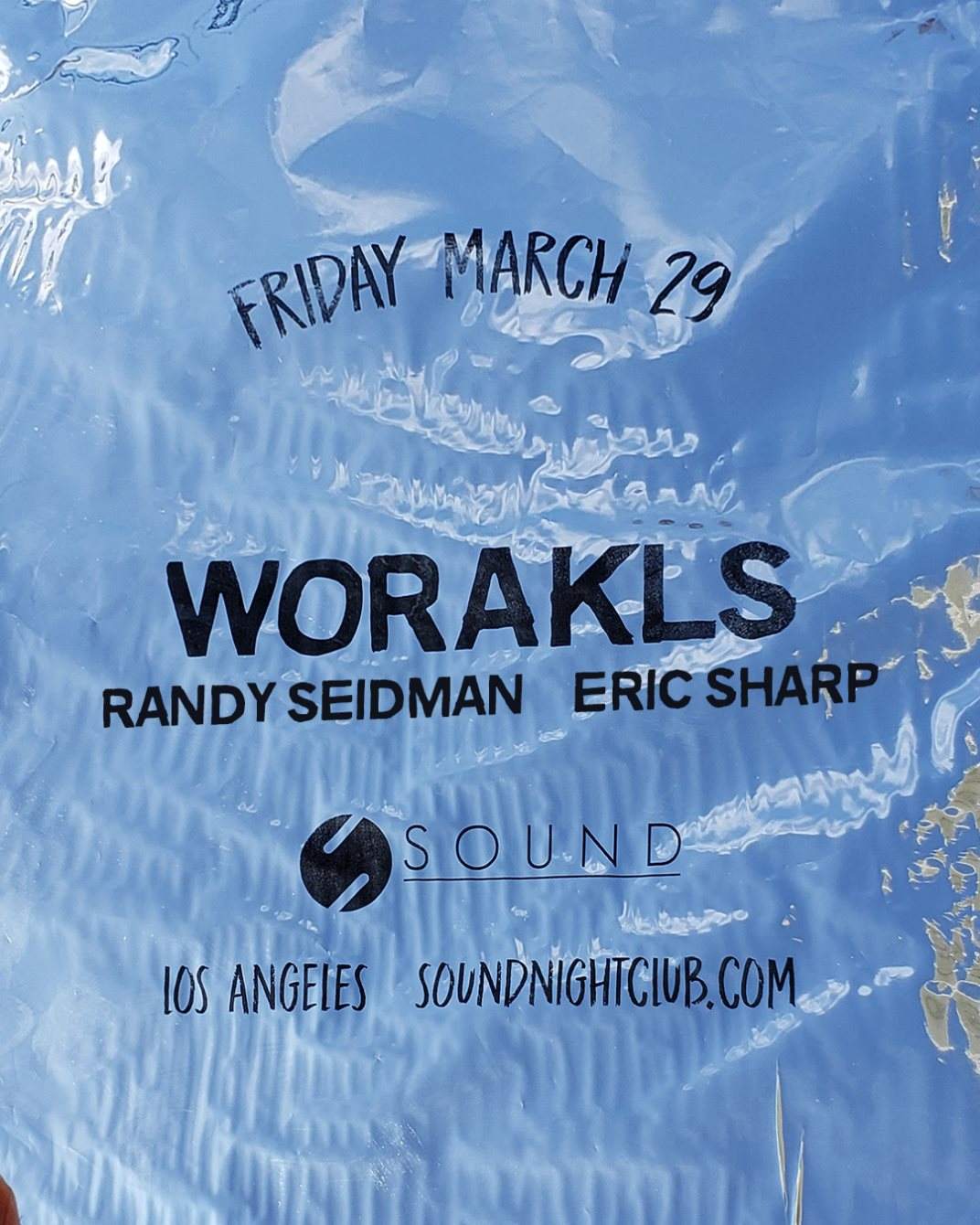 Sound presents Worakls (LA Debut) - Flyer front