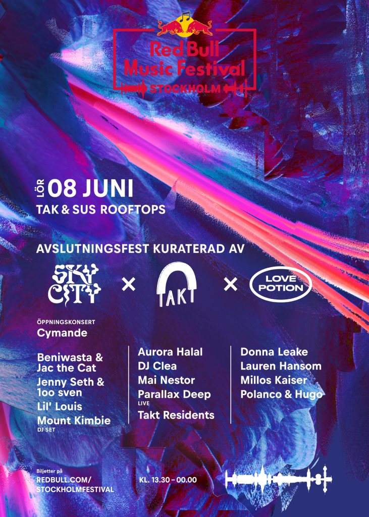 Red Bull Music Festival Stockholm presents Sky City x Takt x Love Potion at  Tak, Stockholm