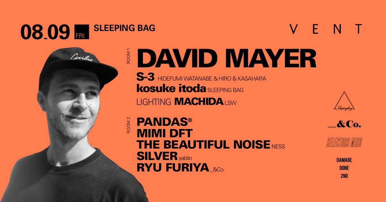 David Mayer at Sleeping Bag - Flyer front