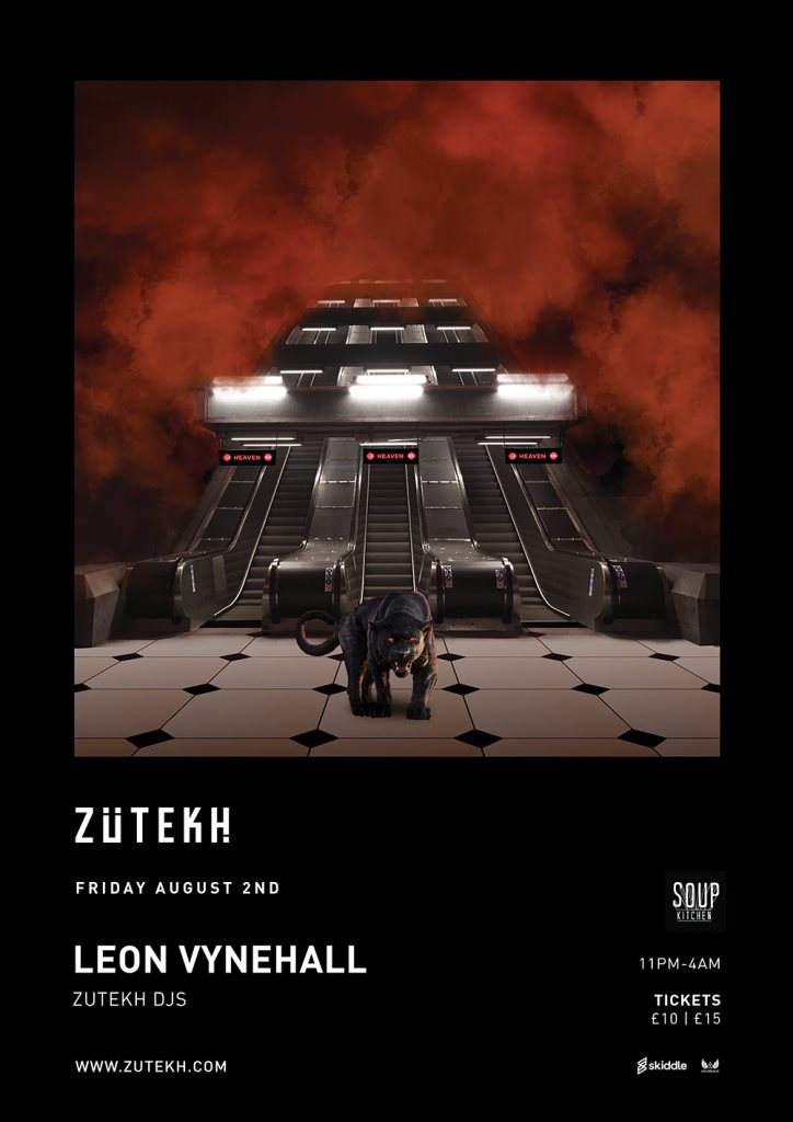 Zutekh presents Leon Vynehall - Flyer front